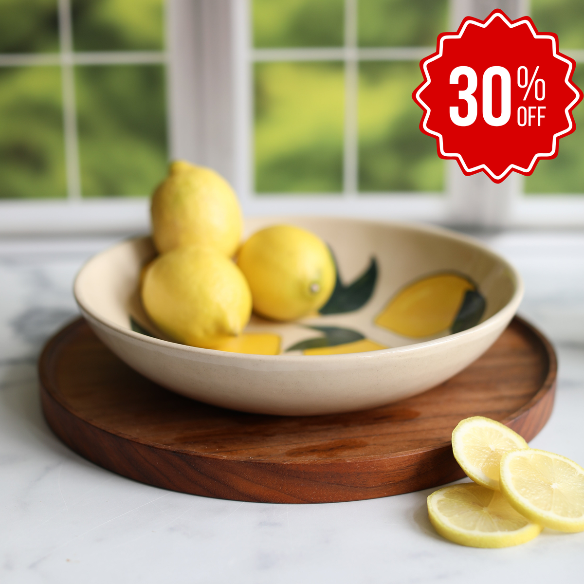 Hand Painted Lemon Bowl