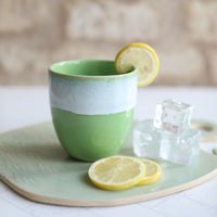 Pea Green Ceramic Cups