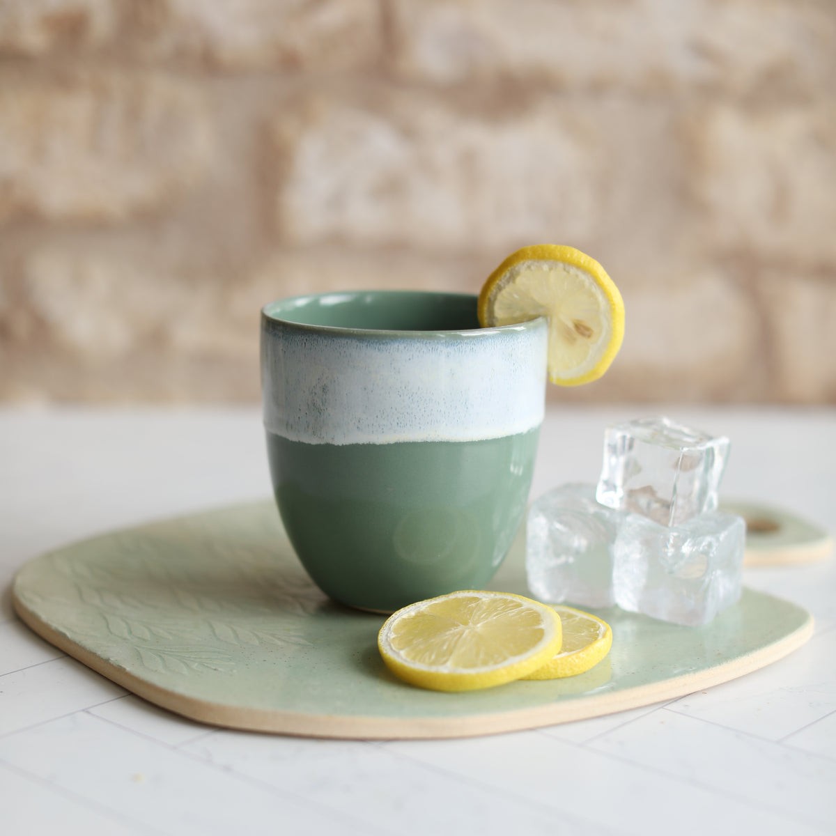 Sage Green Ceramic Cups