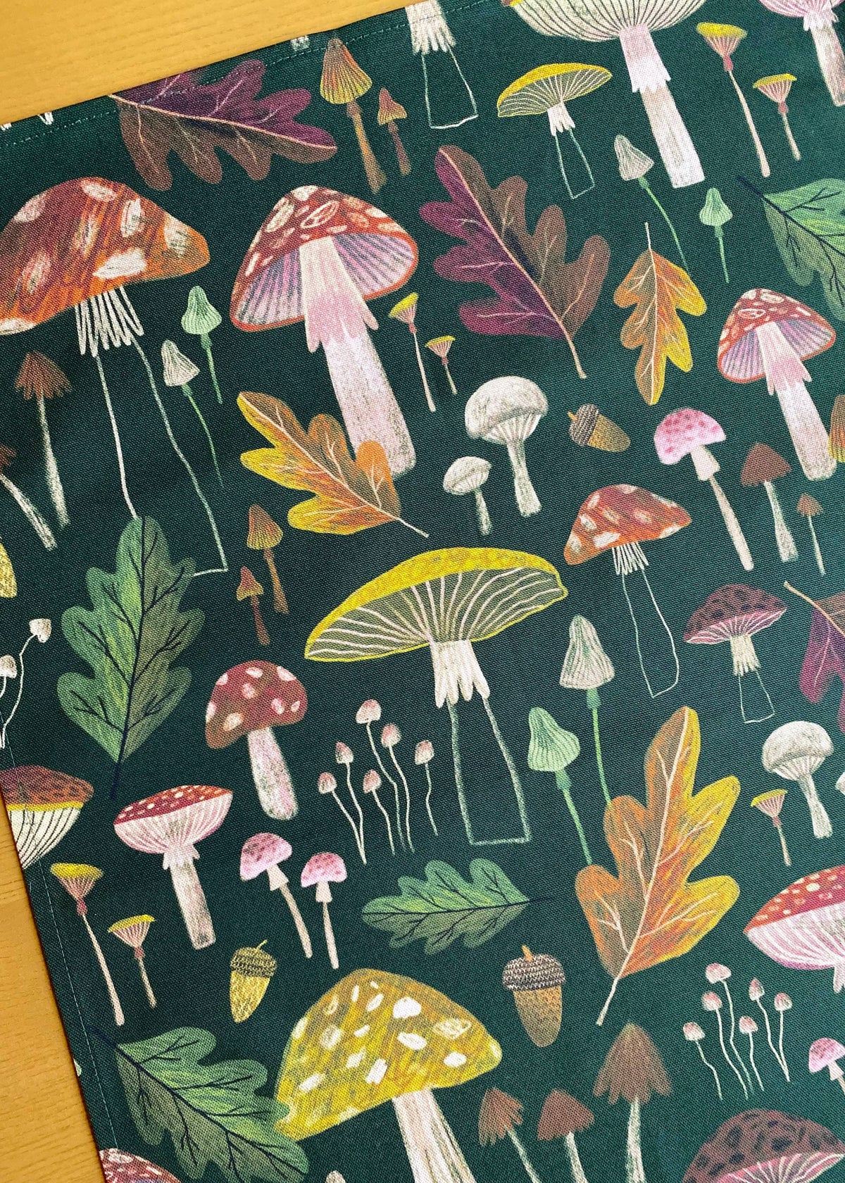 Mushrooms Tea Towel / Cotton Dish Towel / Kitchen Towel