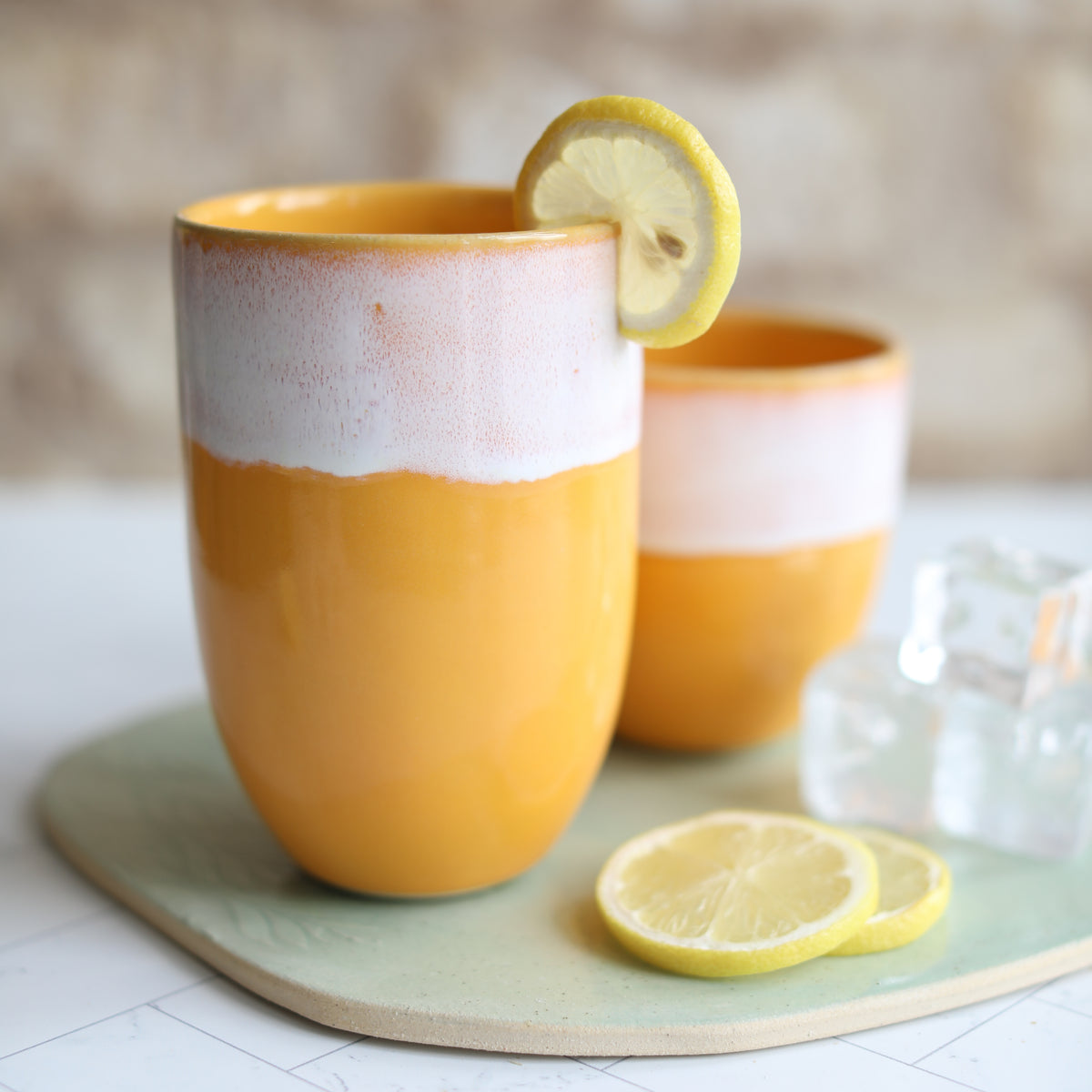 Mustard Yellow Ceramic Cups