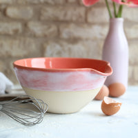 Coral Pink Pouring Bowls